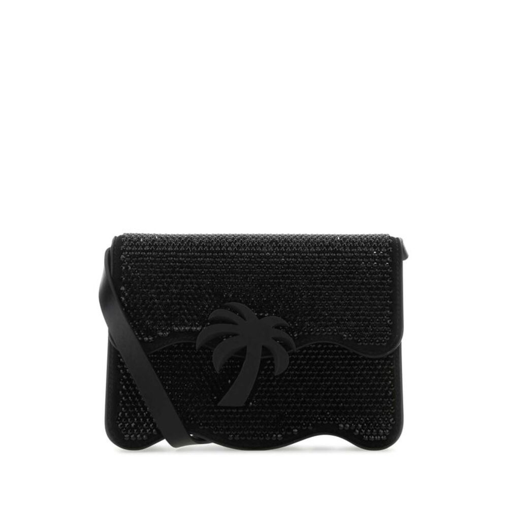 Palm Angels Women Embellished Suede Palm Beach Crossbody Bag